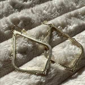 Kendra Scott Gold-Tone Textured Earrings